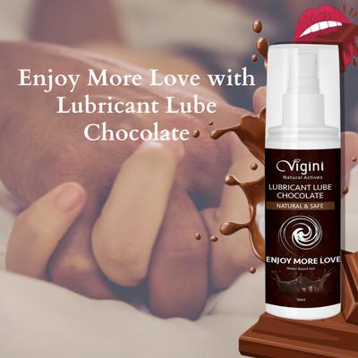Vigini Lubricant Lube Water Based Gel - Chocolate 50 ml - Flavoured Lubes