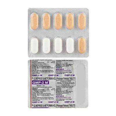 GMP 2 M Tablet 10'S - Diabetes-Ant