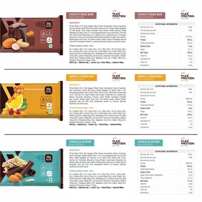 Max Protein Assorted Bar - Daily, Active (Pack of 8) - Nutritional Bars