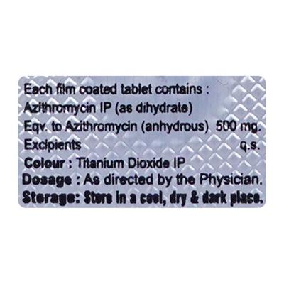 ACTIZITH 500 Tablet 3's - Bacterial Infections-Mac