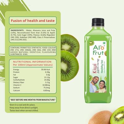 Axiom Alofrut Kiwi Aloevera Juice 200 ml - Ayurvedic Juices