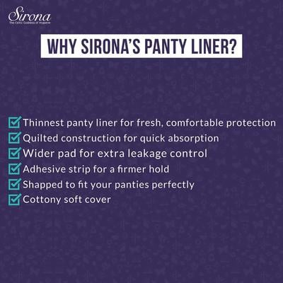 Sirona Small Panty Liners (Pack of 2 x 30's) - Panty Liners