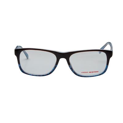 Vision Express 29487 Black Rectangle Eyeglasses (Including UV Blue Lens) 1's - Wearables Eye Glasses