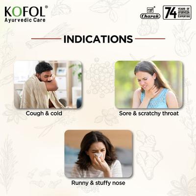 Kofol Ayurvedic Sugar Free Sip Powder (Pack of 10 x 3 gm) - Cough Syrup