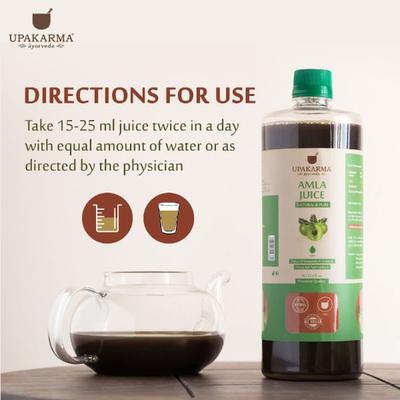 Upakarma Ayurveda Amla Juice 1 litre - Ayurvedic Juices