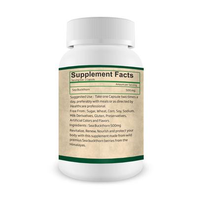 Bhumija Lifesciences Sea Buckthorn 500 mg Capsule 60's - Speciality Medicines