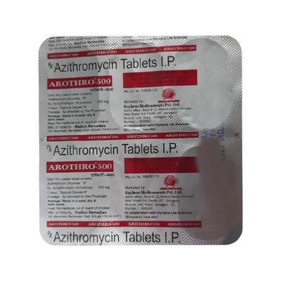 AROTHRO 500 Tablet 5's - Bacterial Infections-Mac