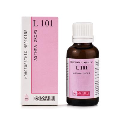 Lord's L 101 Asthma Drops 30 ml - Homeopathic Drops
