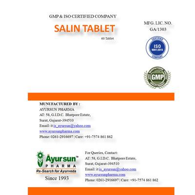 Ayursun Salin Tablet 60's - Speciality Medicines