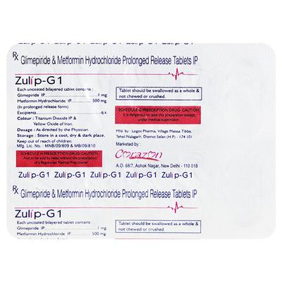 ZULIP G 1 Tablet 10's - Diabetes-Ant