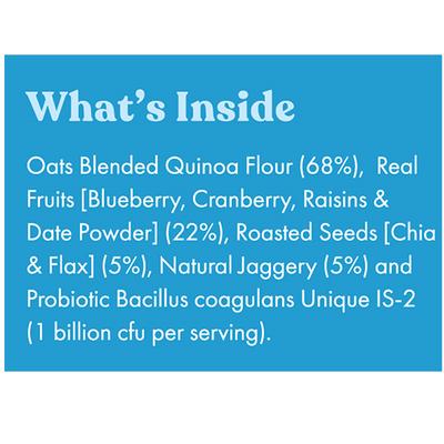 Joyful Inside Instant Quinoa Oatmeal - Blueberry Cranberry Raisin 320 gm - Nutritional Bars