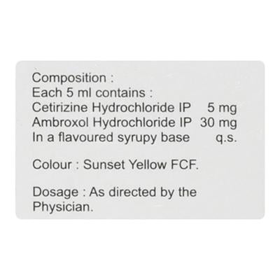 Alocet XL Syrup 60ml - Cough And Cold-Cou
