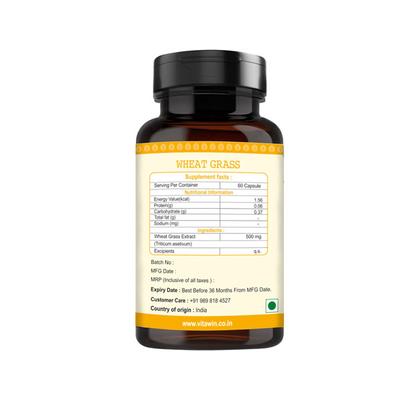Vitawin Wheat Grass Capsule 60's - Vital Health