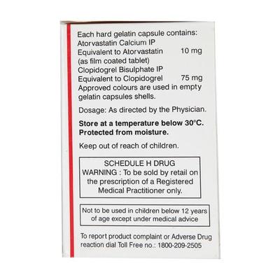 Clopitab CV 10mg Capsule 10'S - High Cholesterol-Dys