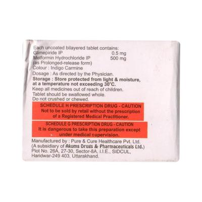 FPGLI M 0.5 Tablet 10's - Diabetes-Ant