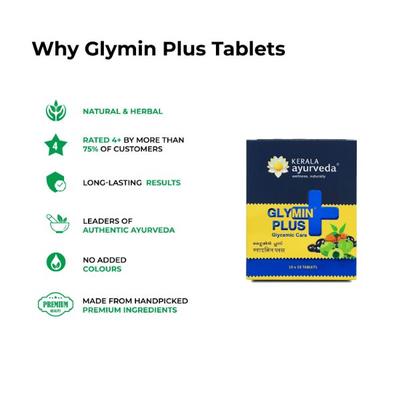 Kerala Ayurveda Glymin Plus Tablet 100's - Diabetes Care (Ayush)