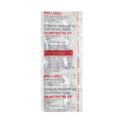 Olmetop 40 CT Tablet 10'S - Hypertension-Ana