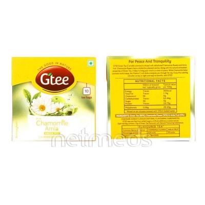 GTEE Green Tea Bags - Chamomile Flower & Amla 10's - Teas