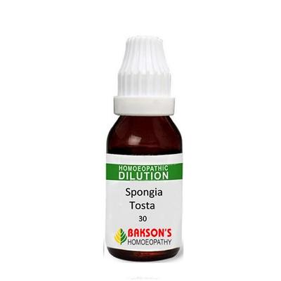 Bakson's Spongia Tosta 30 CH Liquid 30 ml - Dilutions