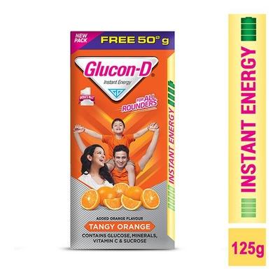 Glucon-D Instant Energy Powder - Tangy Orange (Refill) 75 gm - Energy Drinks