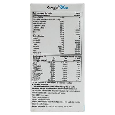 Keraglo Men Tablet 30'S - Supplements-Vam