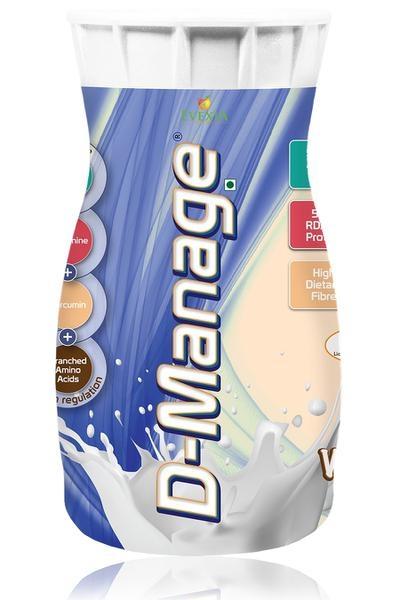 Evexia D-Manage Supplement Vanilla Flavor Powder 500 gm - Protein Drink