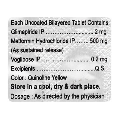 VOBRRYL TRIO 2.2 Tablet 10's - Diabetes-Ant