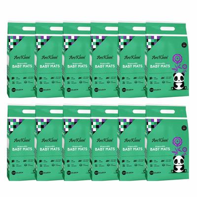 AroKleen Disposable Baby Mats (60 x 60 cm) (Pack of 12 x 10's) 1's - Baby Bedding