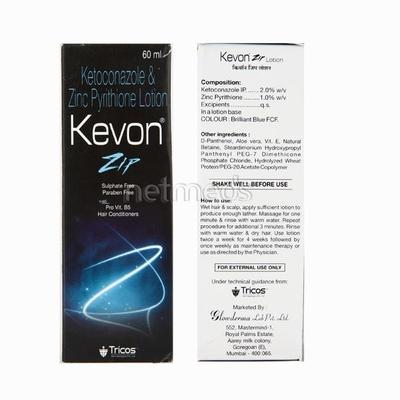 Kevon Zip Lotion 60ml - Dandruff-TAA
