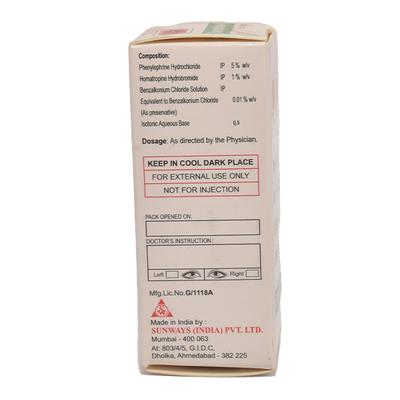 Sunephrine H Eye Drops 5ml - Mydriasis