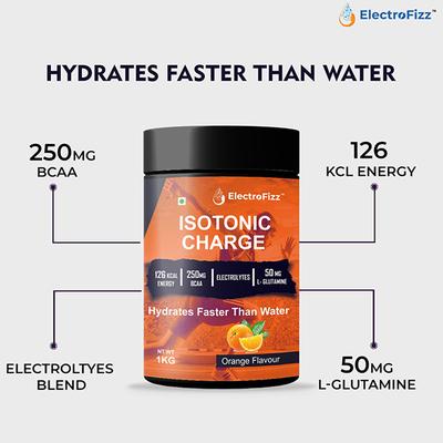 ElectroFizz Isotonic Charge Energy Drink Powder - Orange 1 kg - Energy Drinks