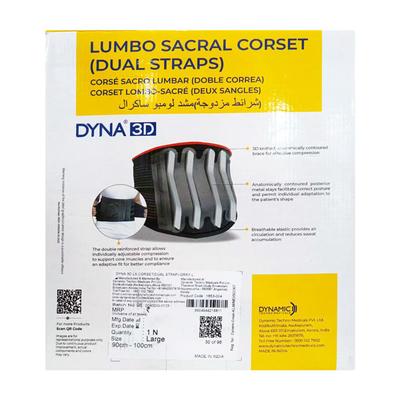 Dyna 3D Lumbo Sacral Corset (Dual Straps) (L) 1's - Back/Abdomen Supports