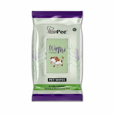 PupPee Wipe Me Pet Wipes 48's - Pet Grooming