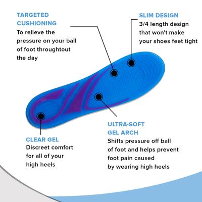 Dr Foot Gel Ultra Thin Insoles Pair (L) 1's - Manicure & Pedicure Kits