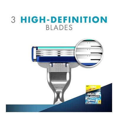 Gillette Mach 3 Cartridges 4's (N) - Razors & Cartridges