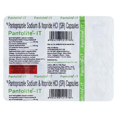 PANTOLITE IT Capsule 10's - Gastro Intestinal Motility Disorders-GIT