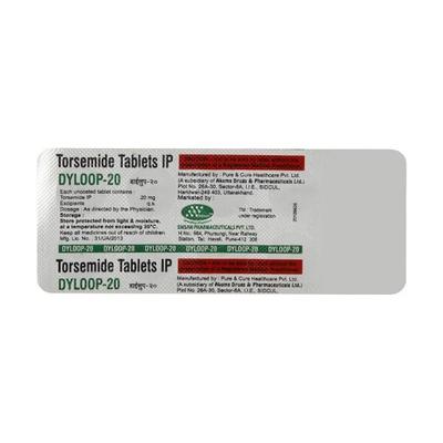 Dyloop 20mg Tablet 10'S - Hypertension-Diu