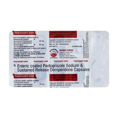 PANTOART DSR Capsule 10's - Ulcer/Reflux/Flatulence-Aaa