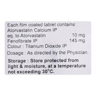 AVICUS F 10mg Tablet 10's - High Cholesterol-Dys