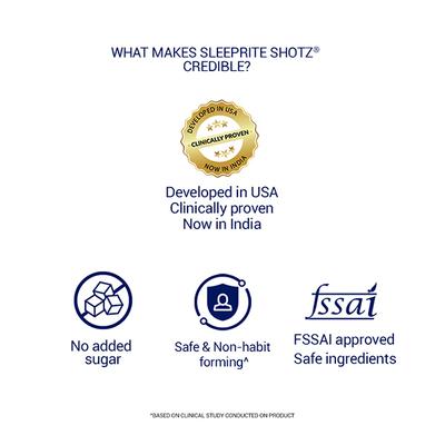 SleepRite Shotz - Litchi-Licious (Pack of 6 x 60 ml) - Mental Health