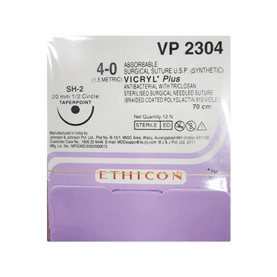Johnson & Johnson Ethicon Vicryl Plus 20 mm (VP - 2304) (4-0) 1's - Sutures