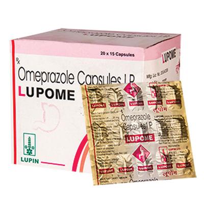 Lupome 20mg Capsule 15'S - Ulcer/Reflux/Flatulence-Aaa
