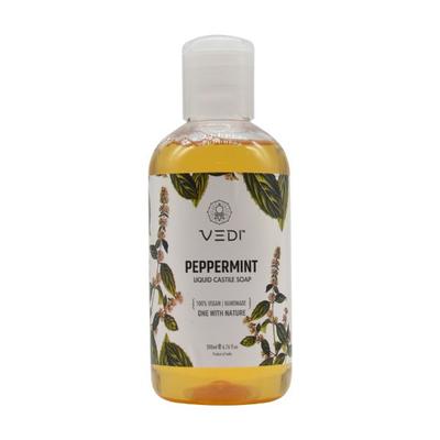 VEDI Castile Soap Liquid - Peppermint 200 ml - Personal Care (Ayush)