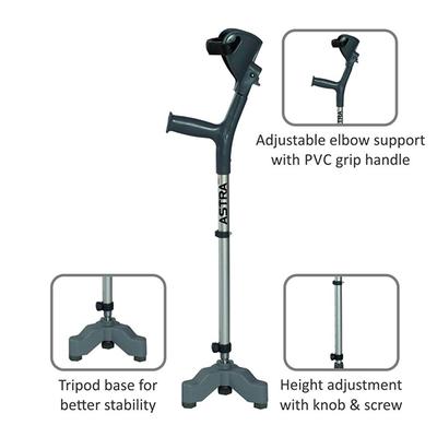 Vissco Astra Max Elbow Crutches - Tripod Base - Wheelchairs & Walking Sticks