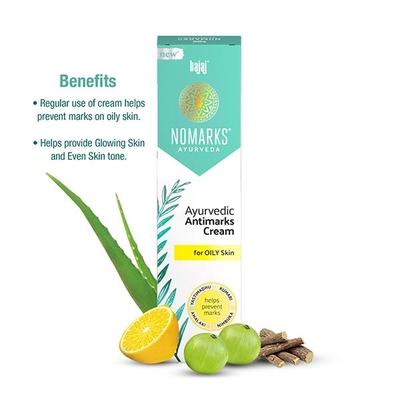 Bajaj Nomarks Ayurvedic Antimarks Cream for Oily Skin 25 gm - Face Creams