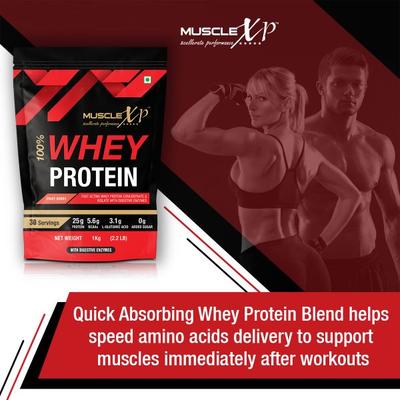MuscleXP Whey Protein Powder - Fruit Berry 1 kg - Whey Proteins