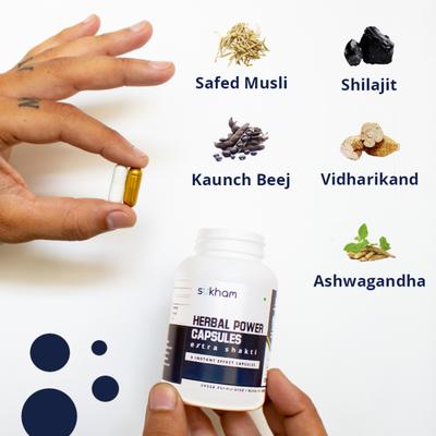 Sukham Herbal Power Capsule 30's - Herbal Dietary Supplement