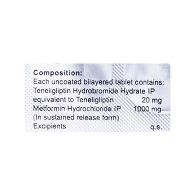 GLIPTI NEXT M 1000mg Tablet 10's - Diabetes-Ant