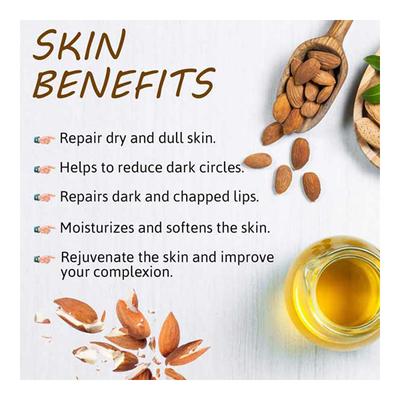 Indus Valley Bio Organic Cold Pressed Oil - Sweet Almond 100 ml - Personal Care (Ayush)