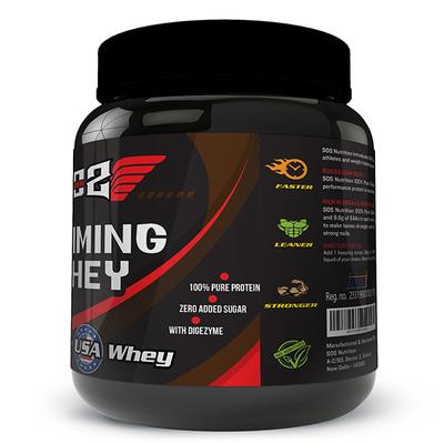 SOS Nutrition Slimming Whey Protein Powder - Chocolate Flavour 2 lb - Whey Proteins